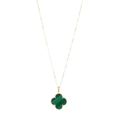 18K Magic Alhambra Malachite Necklace