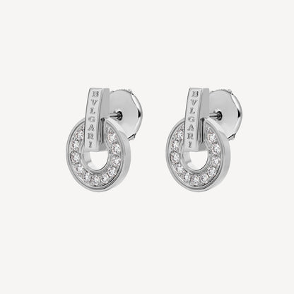 18K BV White Gold Earrings