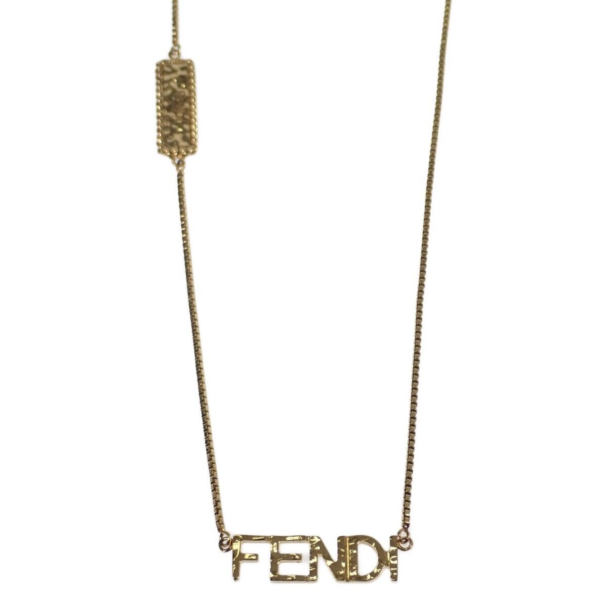 18K F Script Necklace