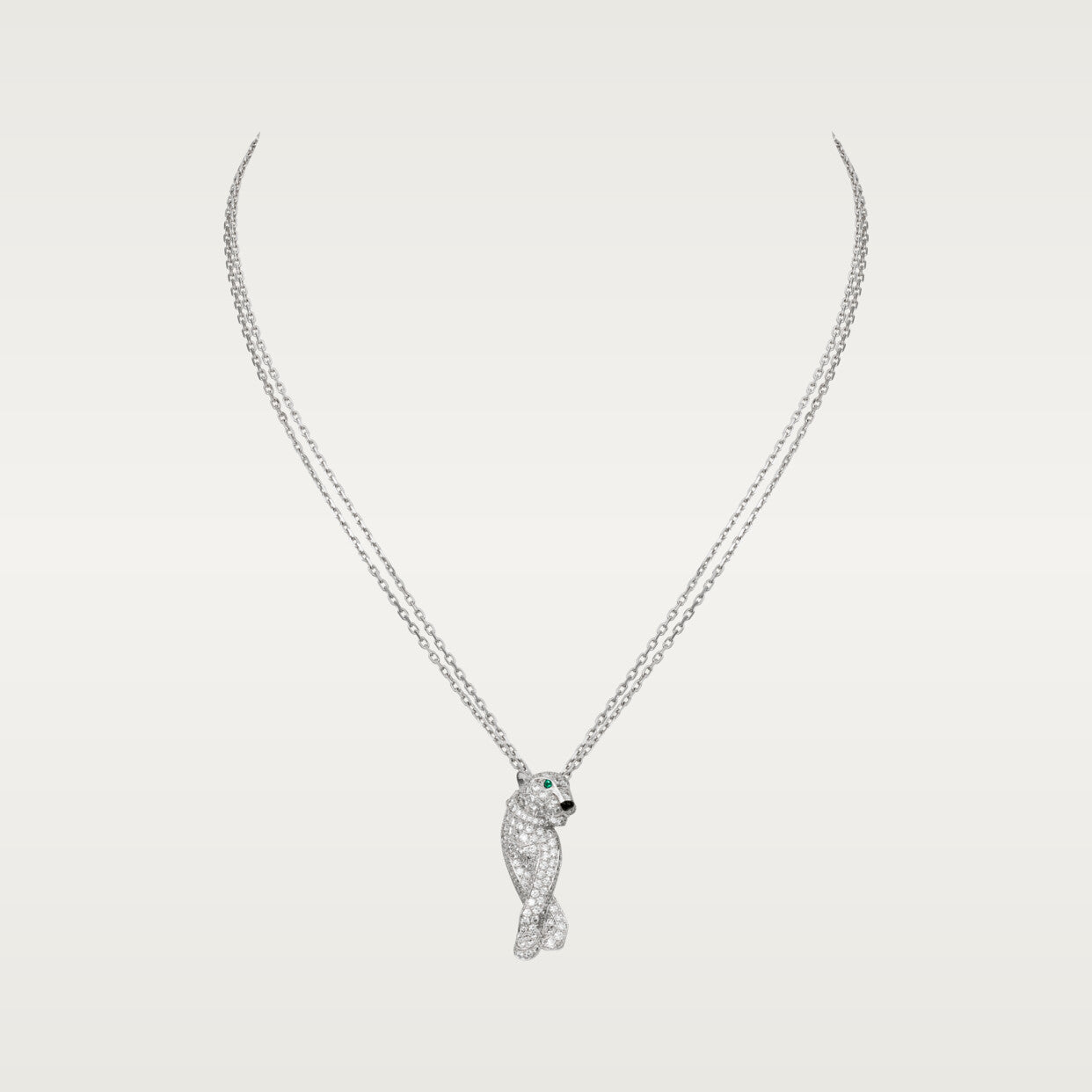 18K Cartier Panthère De Cartier Diamonds Necklace