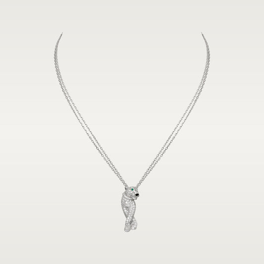 18K Cartier Panthère De Cartier Diamonds Necklace