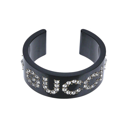 Gucci Crystal Black & White Cuff Bracelet