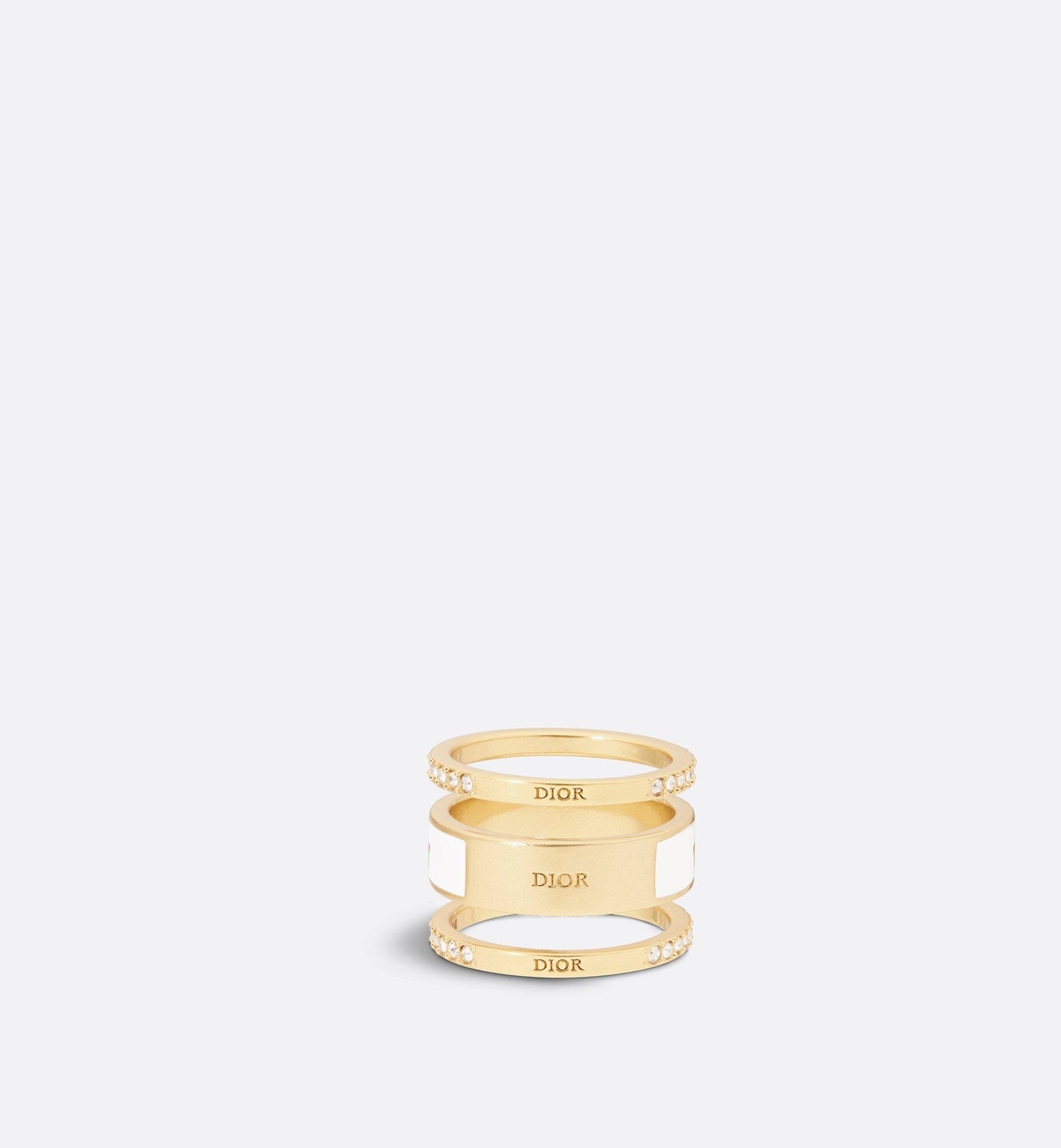 18K CD Code Ring Set