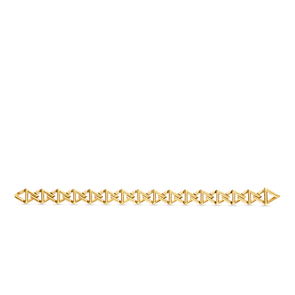 18K Louis Volt Curb Chain Large Bracelet