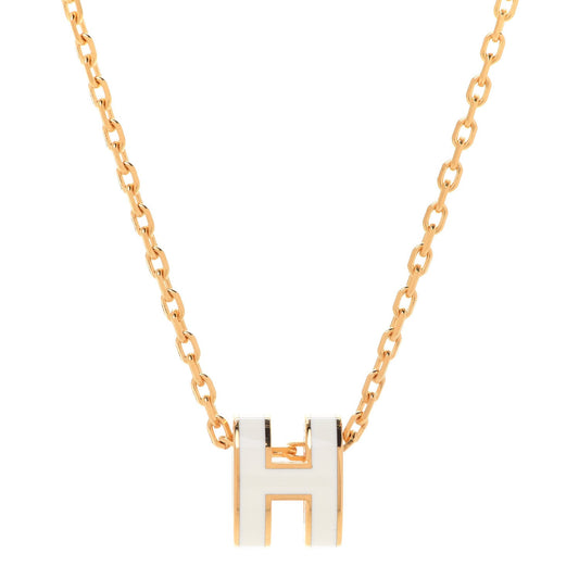 18K Mini Pop H White Necklace