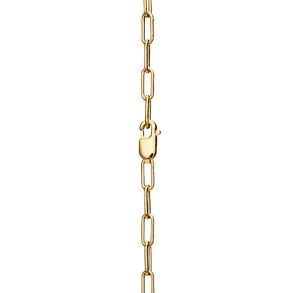 Collier avec pendentif T Lock en 18 carats et diamants pavés