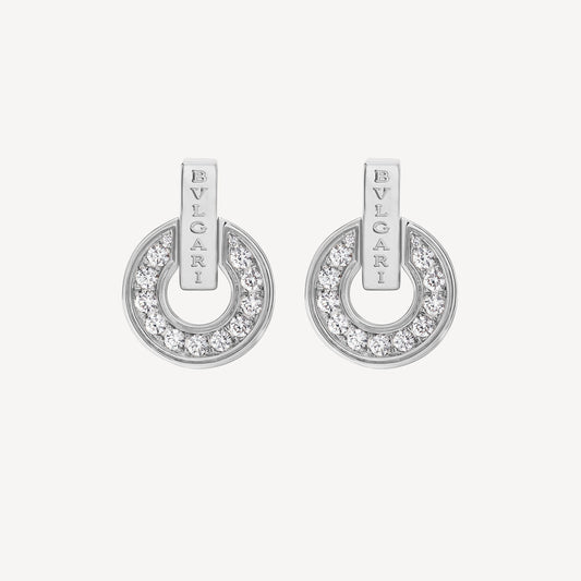 18K BV White Gold Earrings