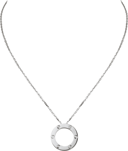 Collier Love pavé de diamants 18 carats