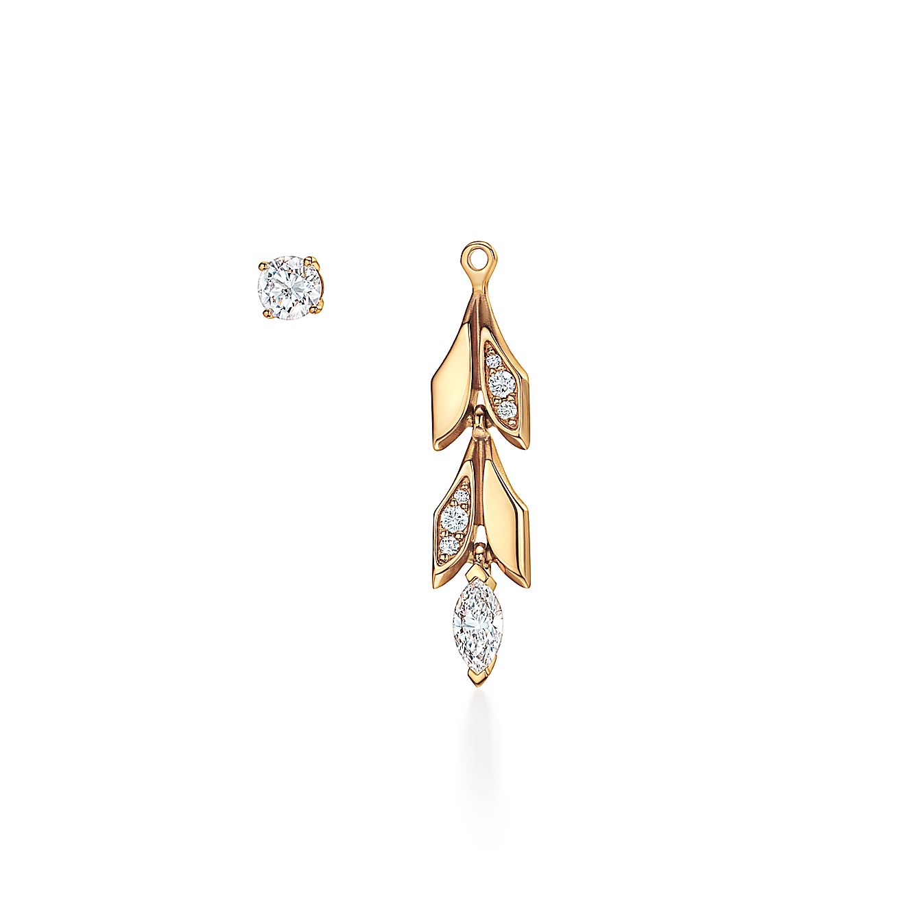 18K T Victoria Vine Convertible Drop Earrings