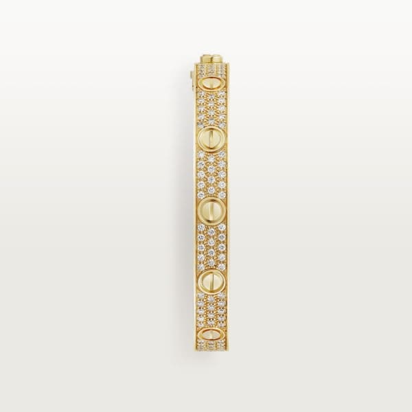 Bracelet diamants pavé d'amour 18 carats