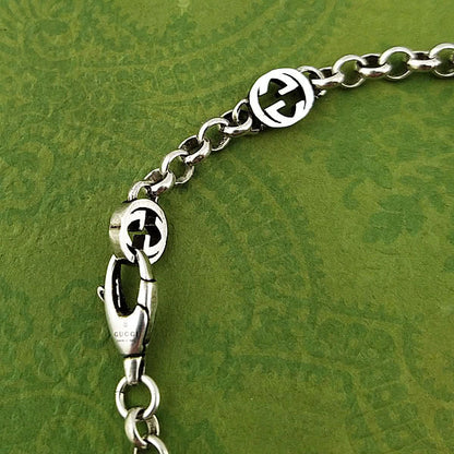 Double G Interlocking G Heart Bracelet