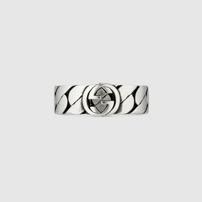Double G Interlocking G Wide Ring