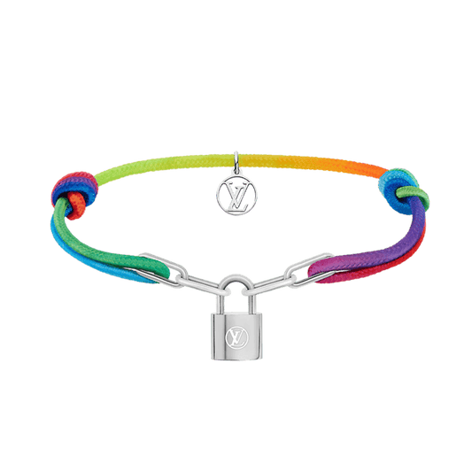 18K Louis Silver Lockit X Virgil Abloh Rainbow Bracelet