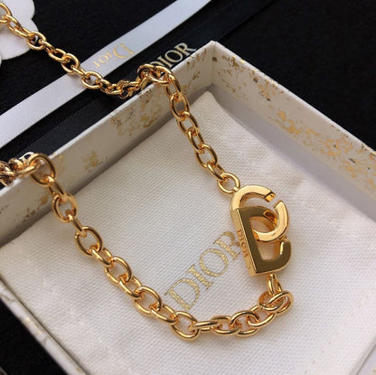 18K CD Lock Necklace