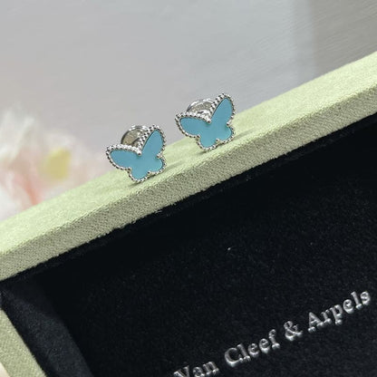 18K Sweet Alhambra Butterfly Stud Earrings