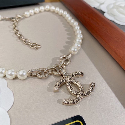 18K CC Pearl Necklace