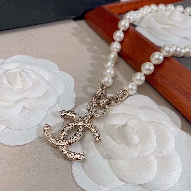 18K CC Pearl Necklace