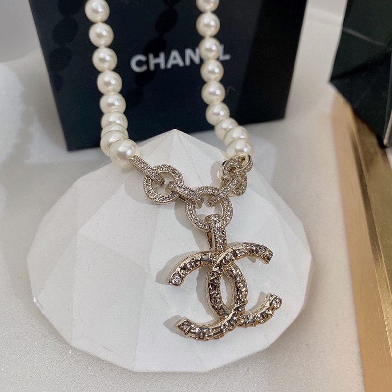 18K CC Pearl Necklace