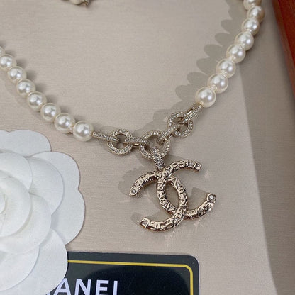 18K CC Pearl Necklace