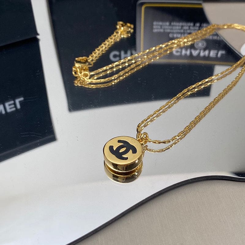 18K CC Pendant Necklace