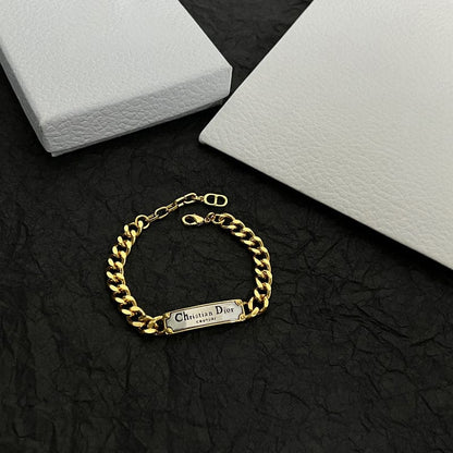 18K CD Couture Link Chain Bracelet