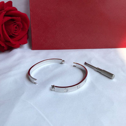 18K White Gold Love Bracelet