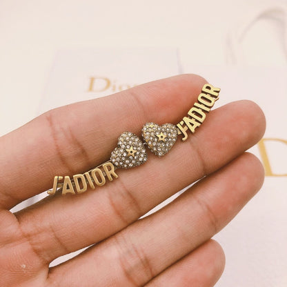 18K CD J'Adior Vintage Earrings