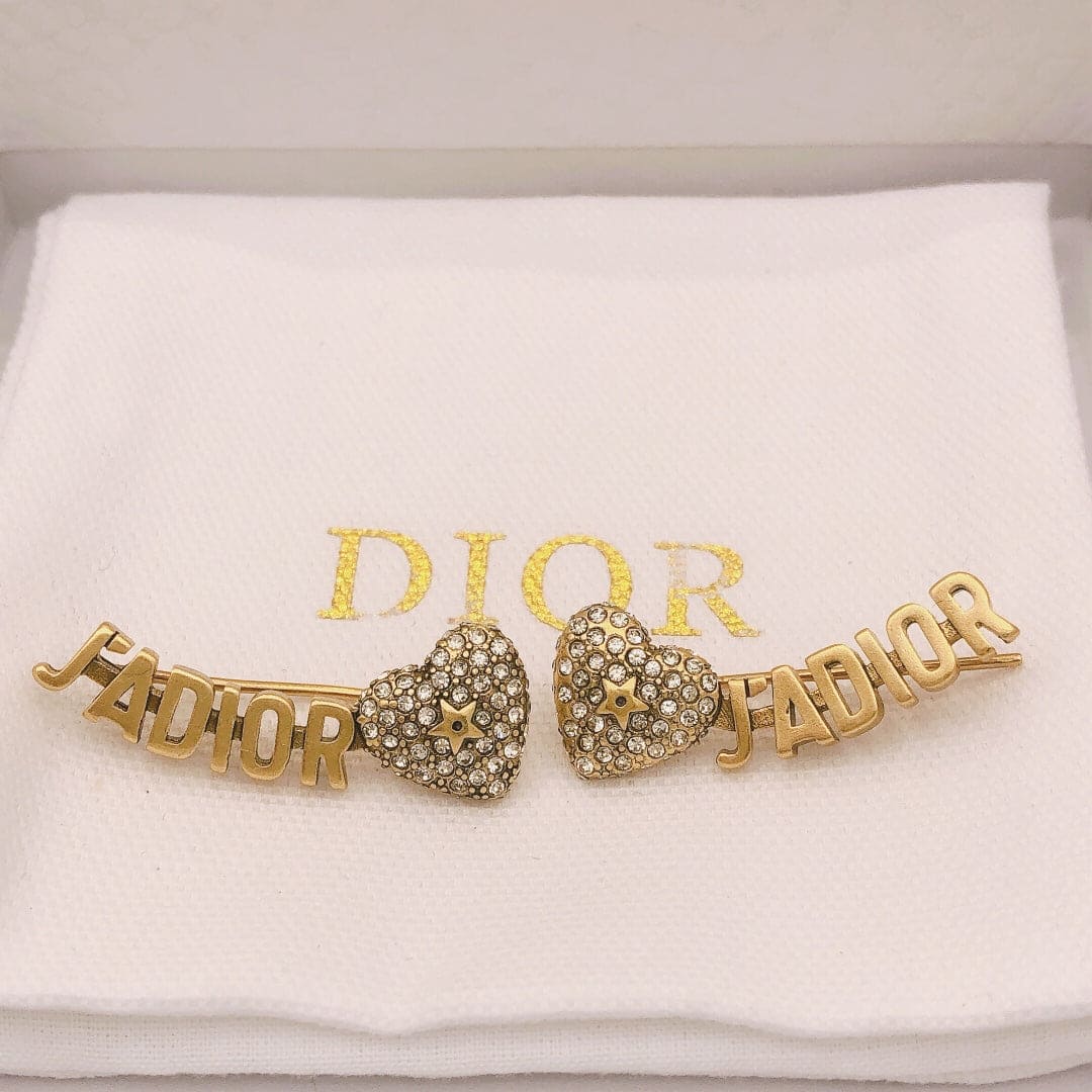 18K CD J'Adior Vintage Earrings