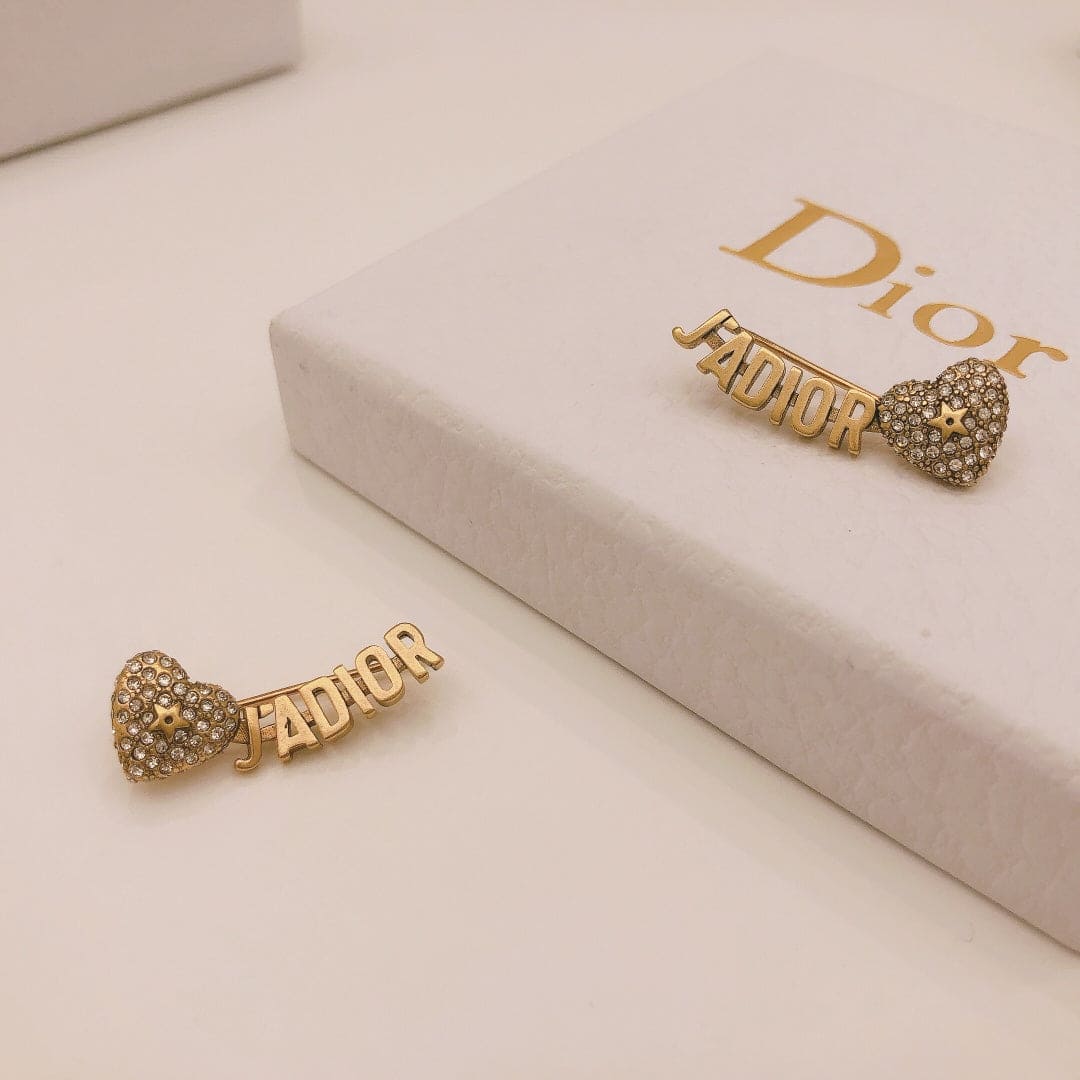 18K CD J'Adior Vintage Earrings