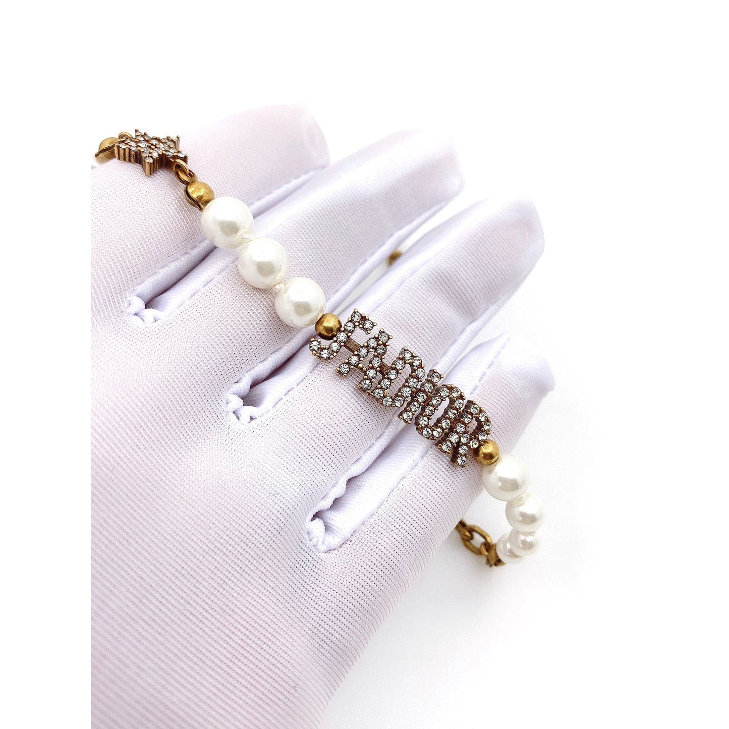 18K CD Pearl & Crystal J'Adior Bracelet