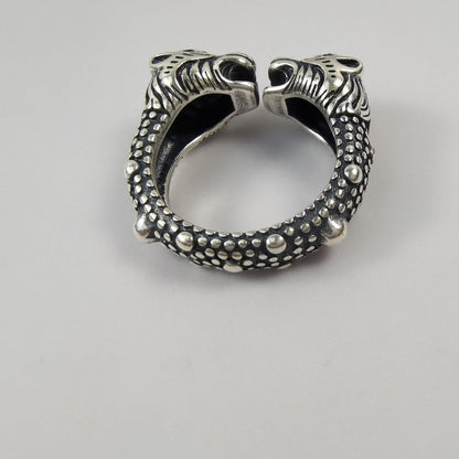 Double G Tiger Head Ring