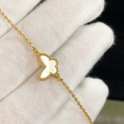 18K Lucky Alhambra Butterfly Pendant Bracelet