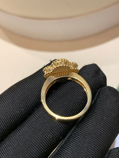 18K Vintage Alhambra Black Ring