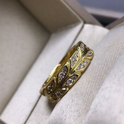 18K Yellow Gold Victoria Vine  Ring