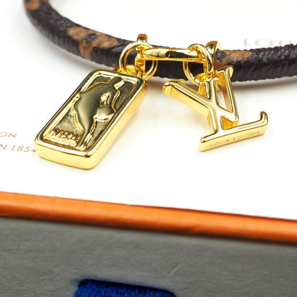 18K Louis NBA Hang It Leather Bracelet