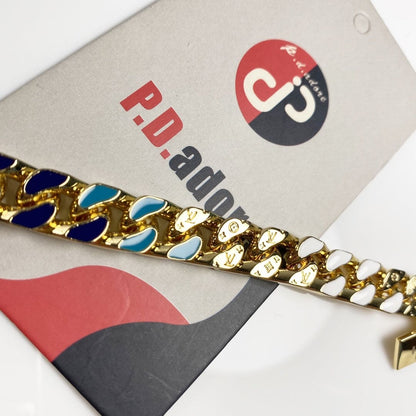 Bracelet à maillons de chaîne Louis NBA 18 carats