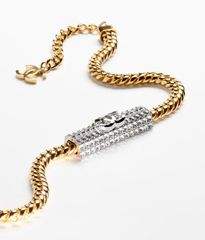 18K CC Diamonds Chain Necklace