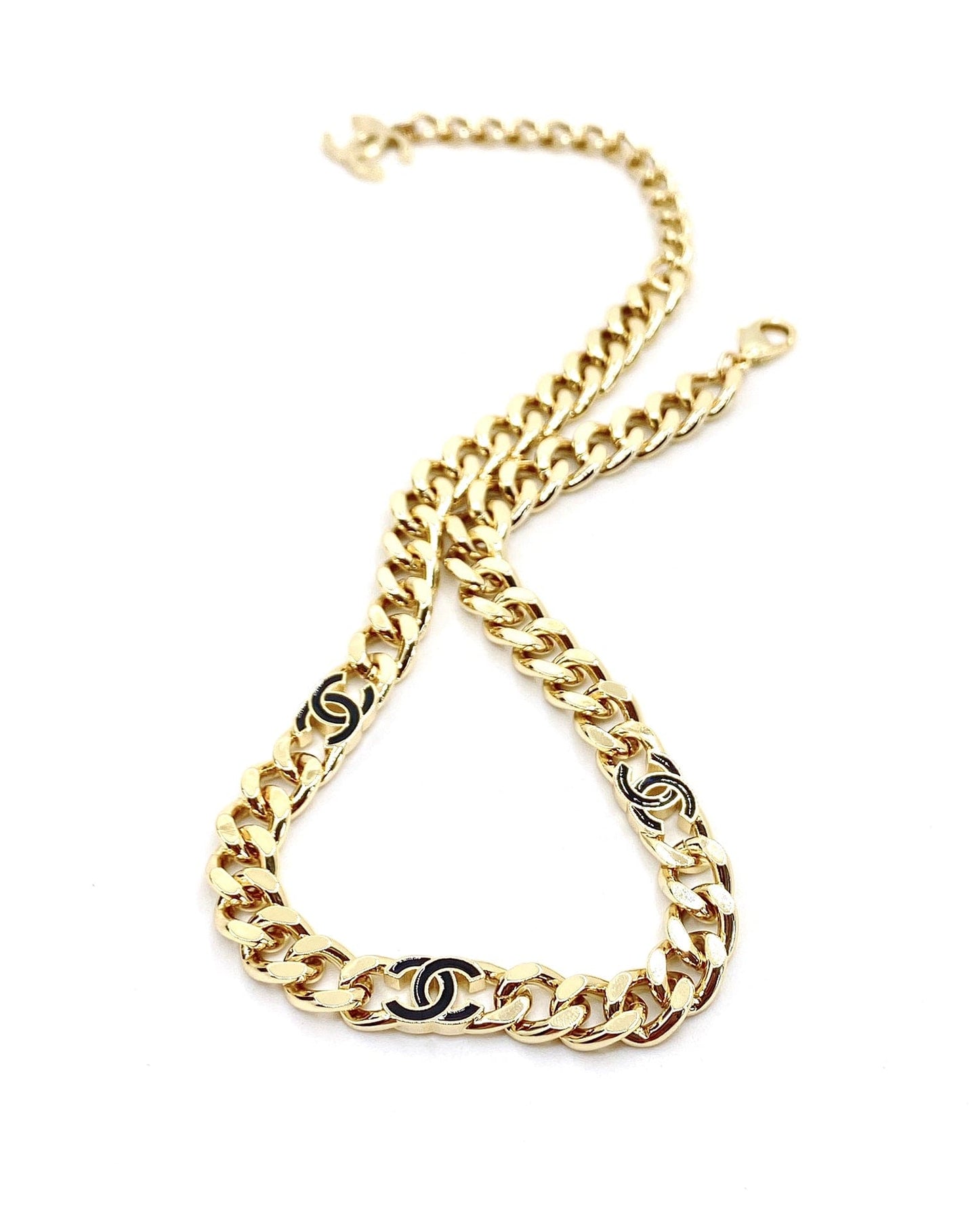 18K Black CC Chain Necklace