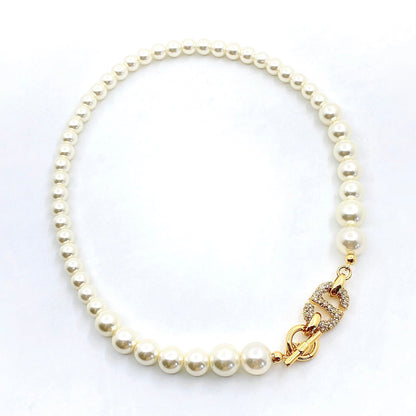 18K CHANEL CC Pearl Necklace