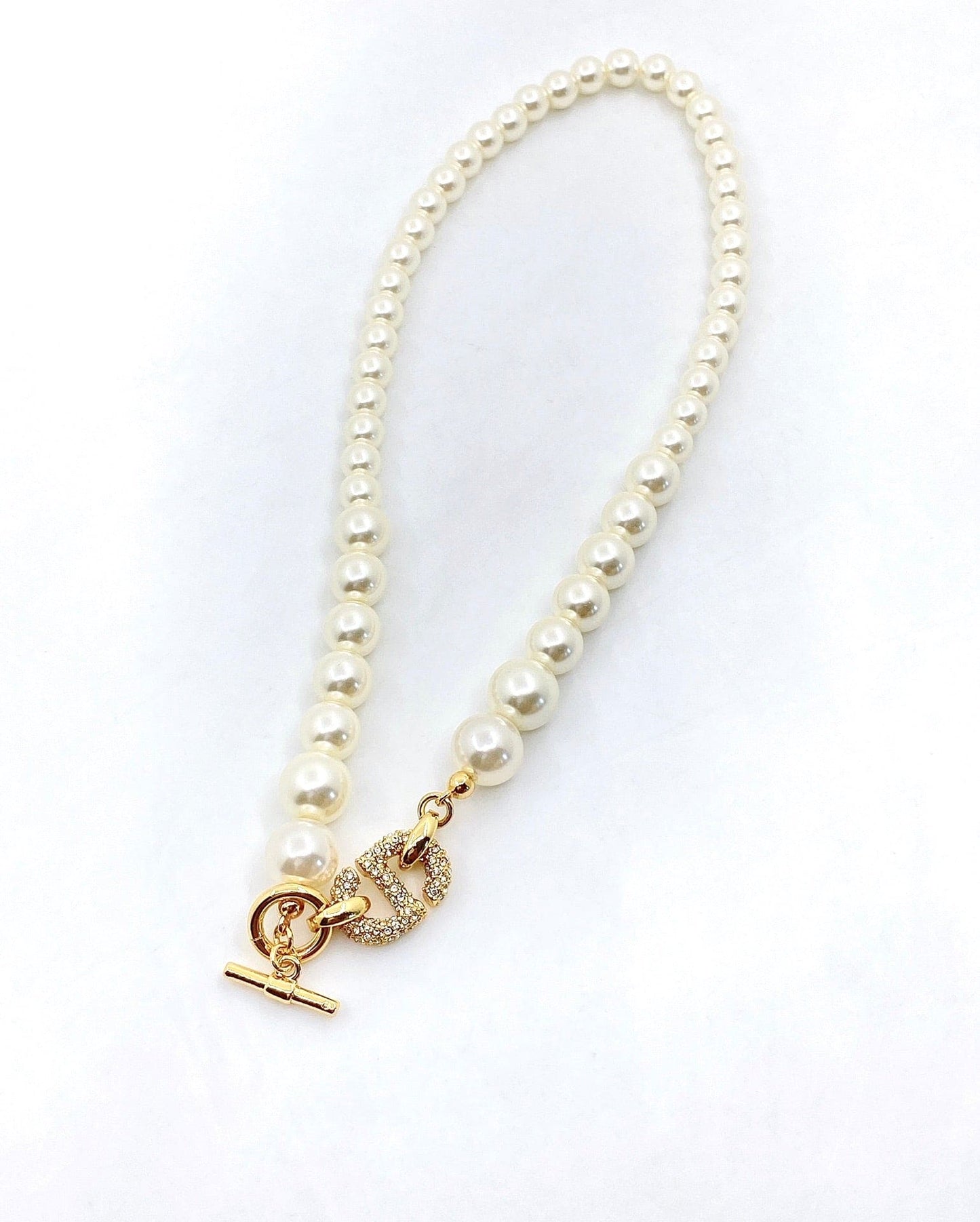 18K CC Pearl Necklace