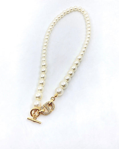 18K CC Pearl Necklace