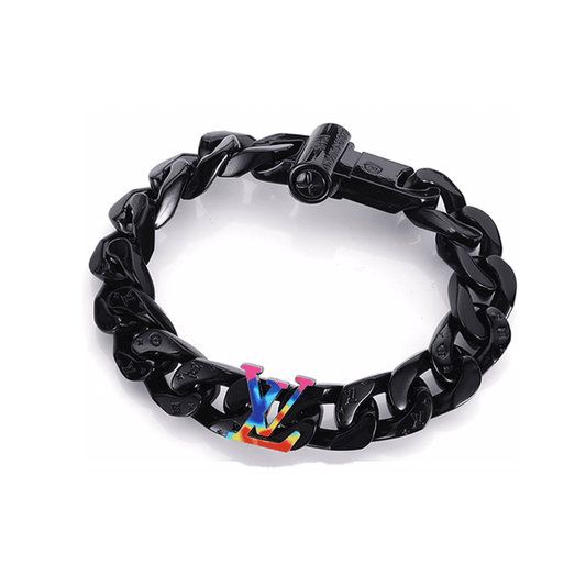 18K Louis Rainbow Chain Link Bracelet