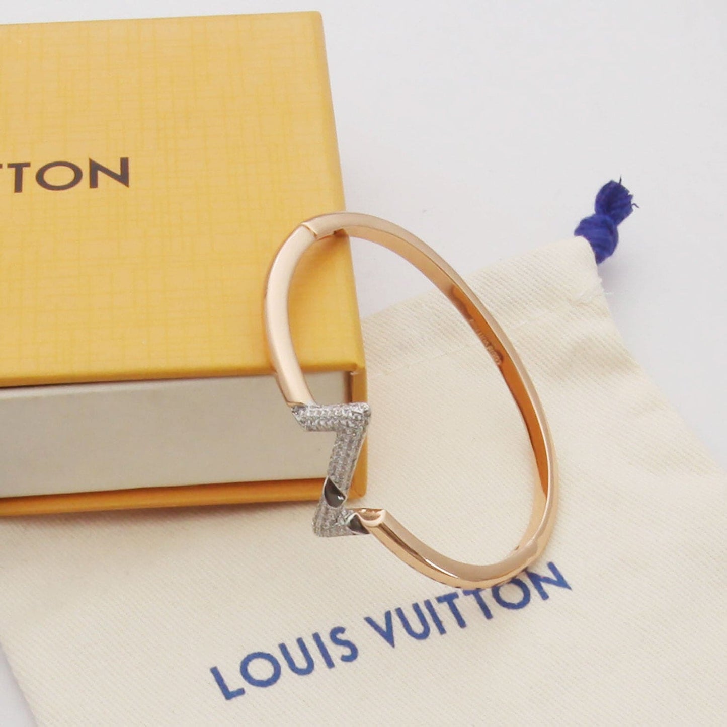 18K Louis Volt Upside Down Bracelet