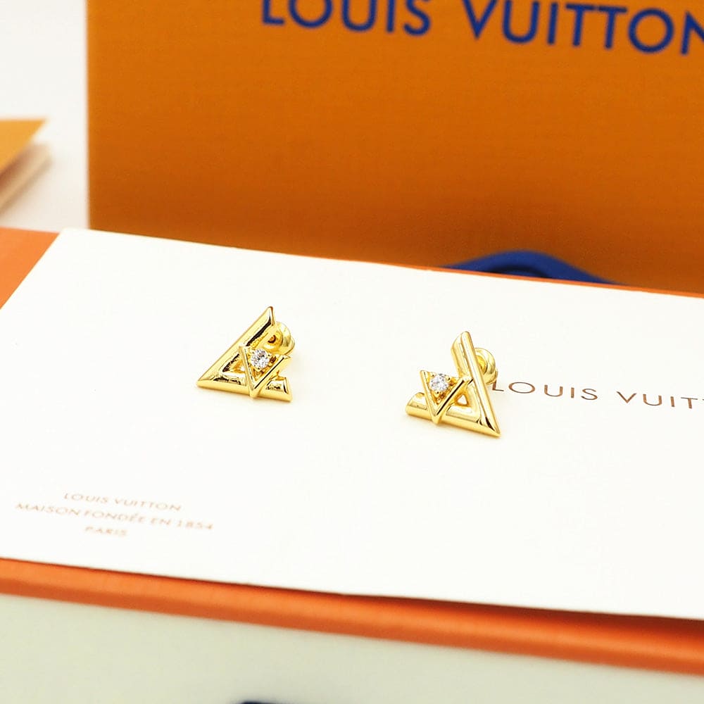 18k Louis Volt One Earrings