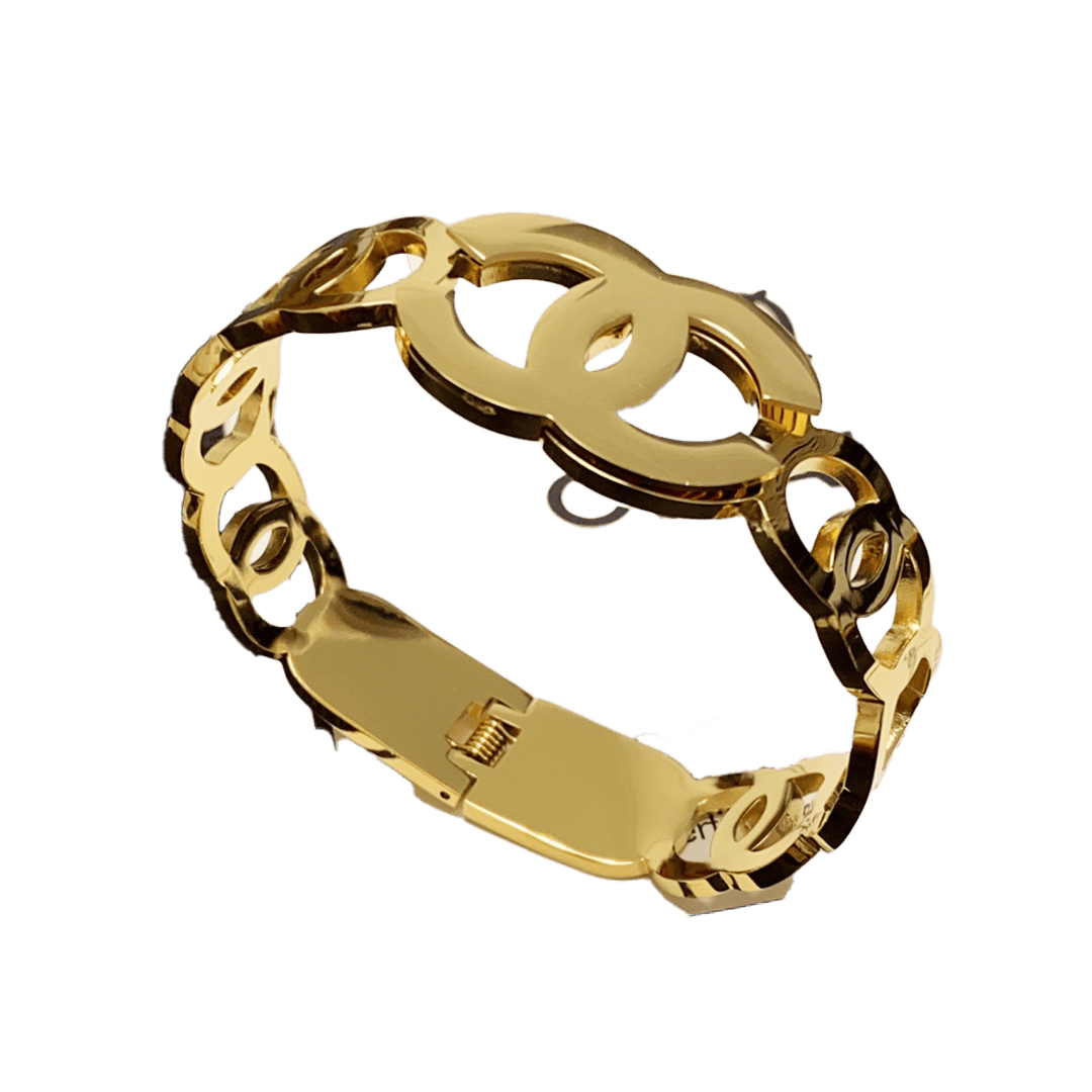 18K CHANEL CC Opening Bracelet