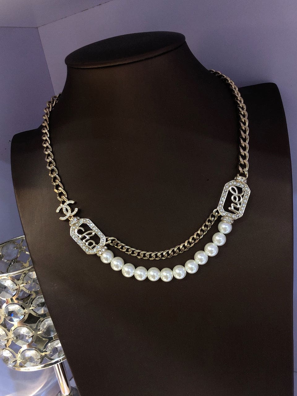 18K CC Diamonds Necklace