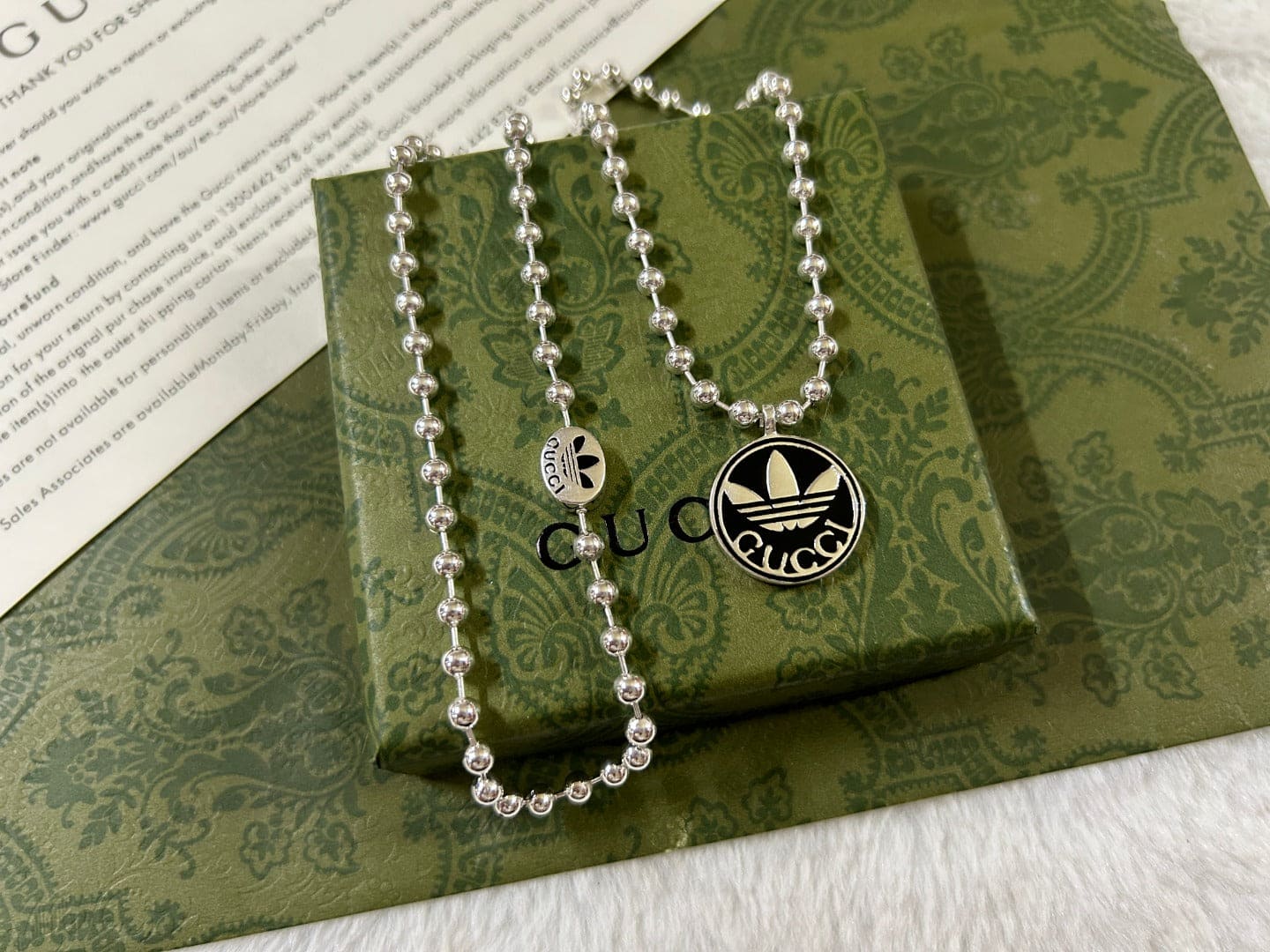 Collier Double G x Adidas Pendentif Boule