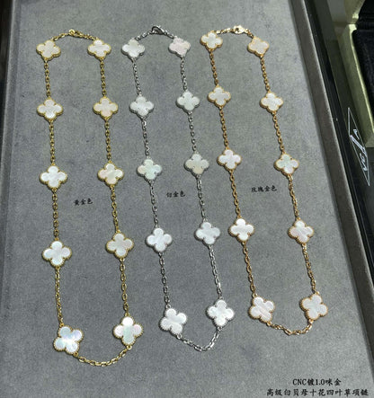 Collier 10 Motifs Perle Alhambra Vintage 18K