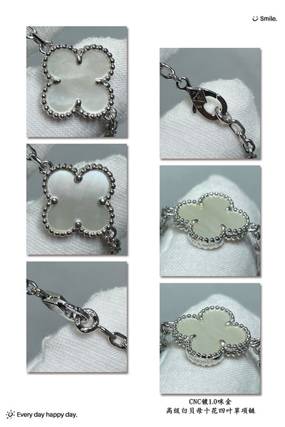 Collier 10 Motifs Perle Alhambra Vintage 18K