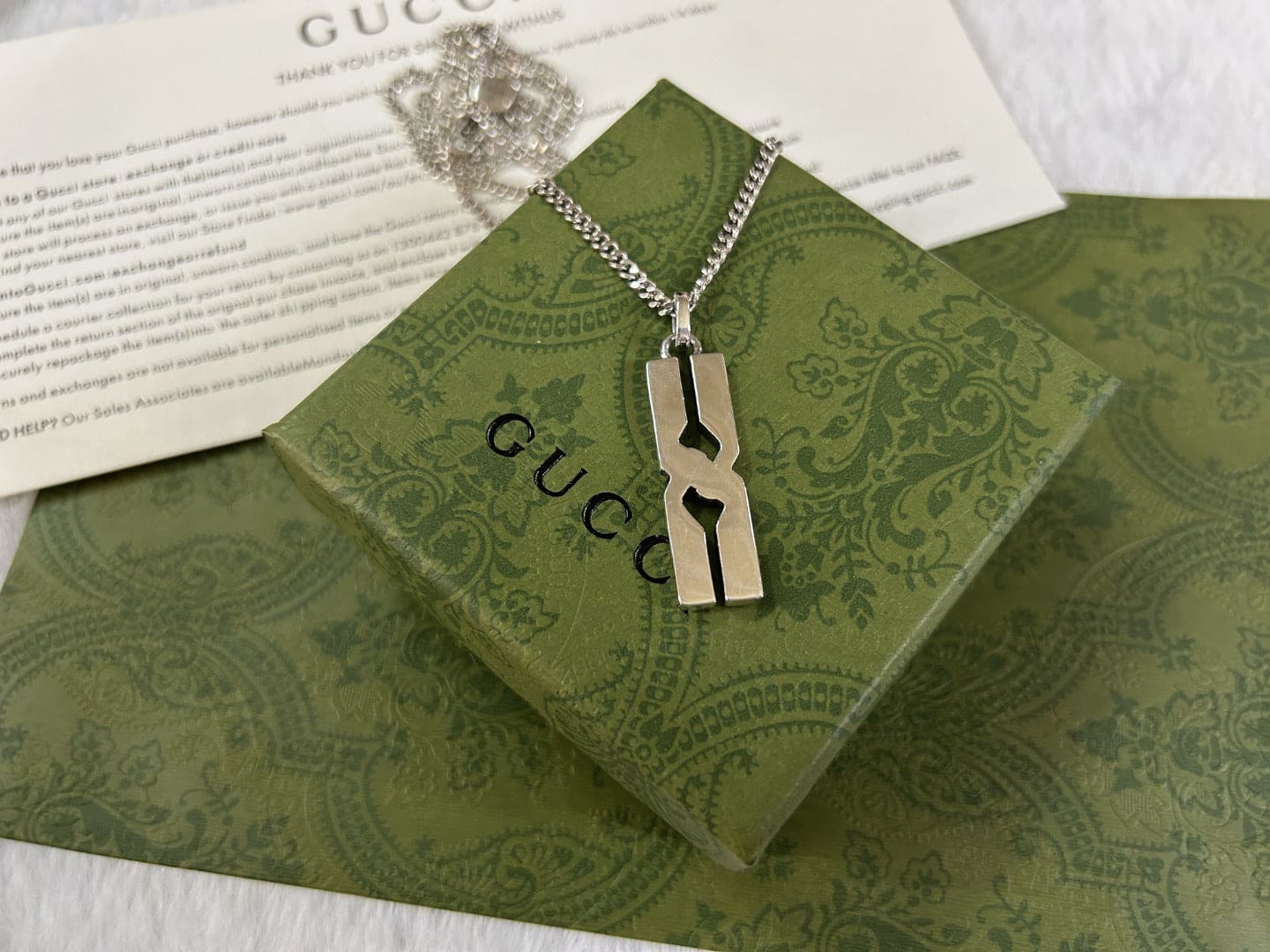 Double G Knot Pendant Necklace